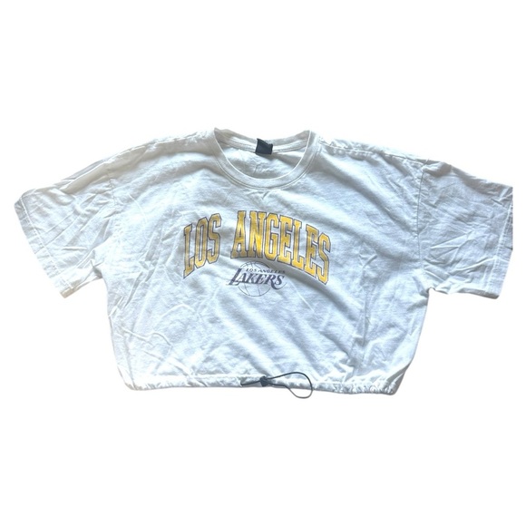 Los Angeles Lakers Kids White T-Shirt - Picture 4 of 5